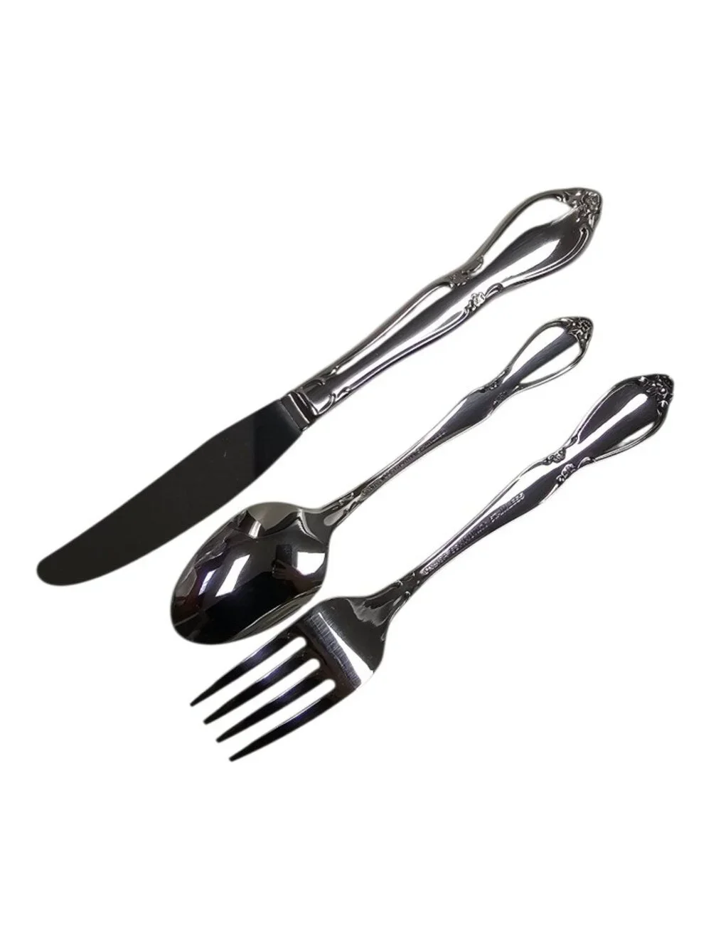 Oneida Chateau 3-piece child flatware silverware set . service for 1